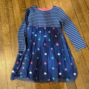 Mini Boden tulle polka dot dress size 5-6y